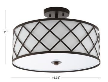 Elizabeth Metal LED Flush Mount - JONATHAN Y